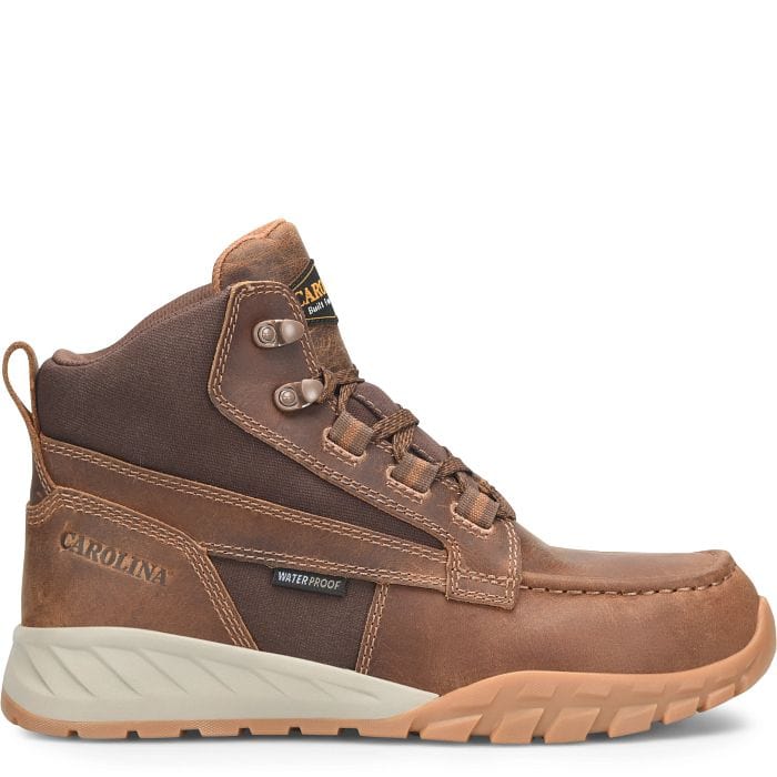 Carolina Men's Challenge Brown Waterproof Composite Toe Hiker Boots CA5593 - Image 2