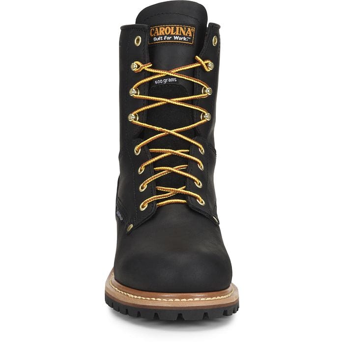 Carolina Men's Elm Black Insulated Waterproof Steel Toe Logger Boots CA5823 - Image 6