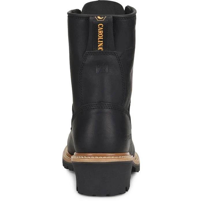 Carolina Men's Elm Black Steel Toe Unlined Logger Boots CA1825 - Image 6