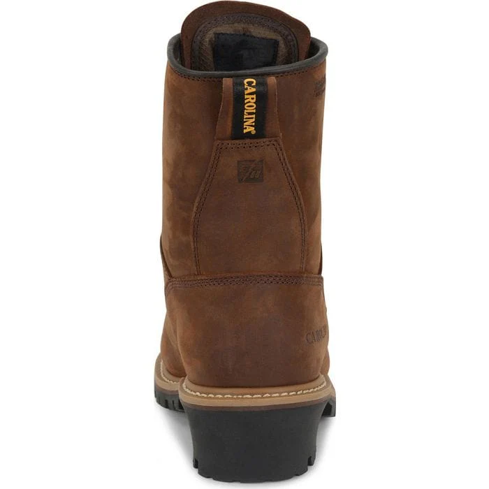 Carolina Men's Elm Brown Insulated Waterproof Logger Boots CA4821 - Image 6