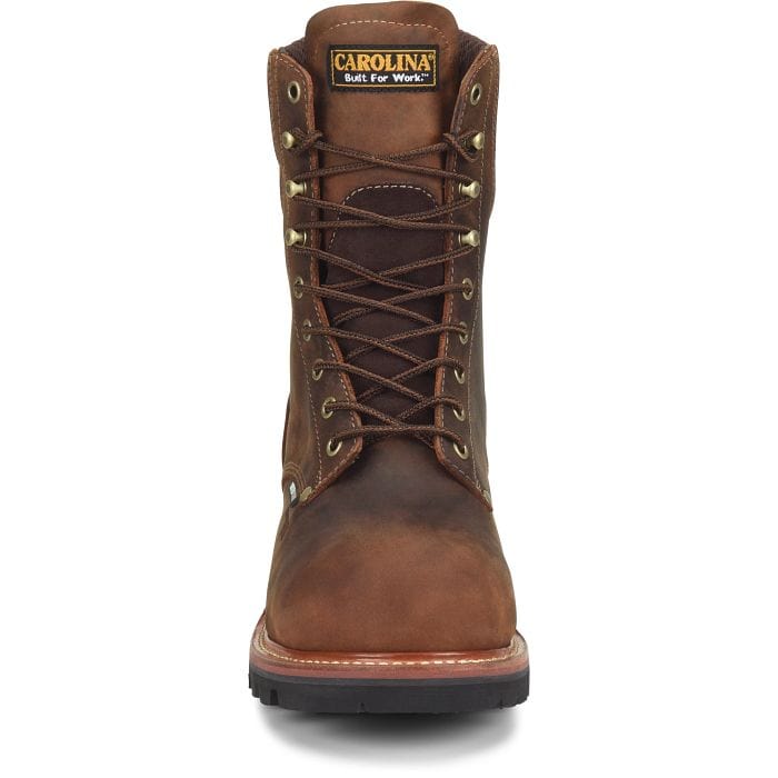 Carolina Men's Hemlock Brown Waterproof Composite Toe Logger Boots CA9854 - Image 5