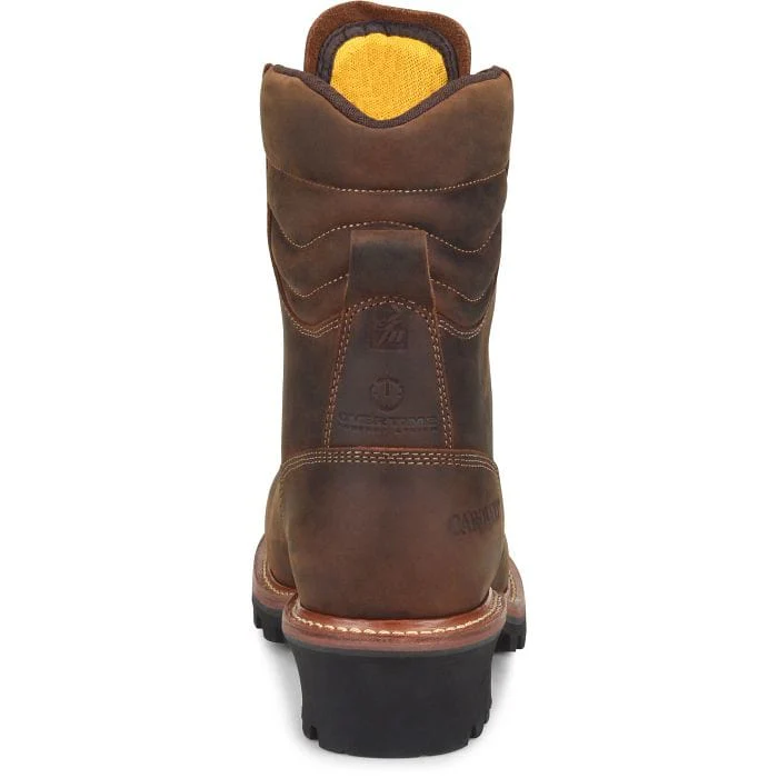 Carolina Men's Hemlock Brown Waterproof Composite Toe Logger Boots CA9854 - Image 6