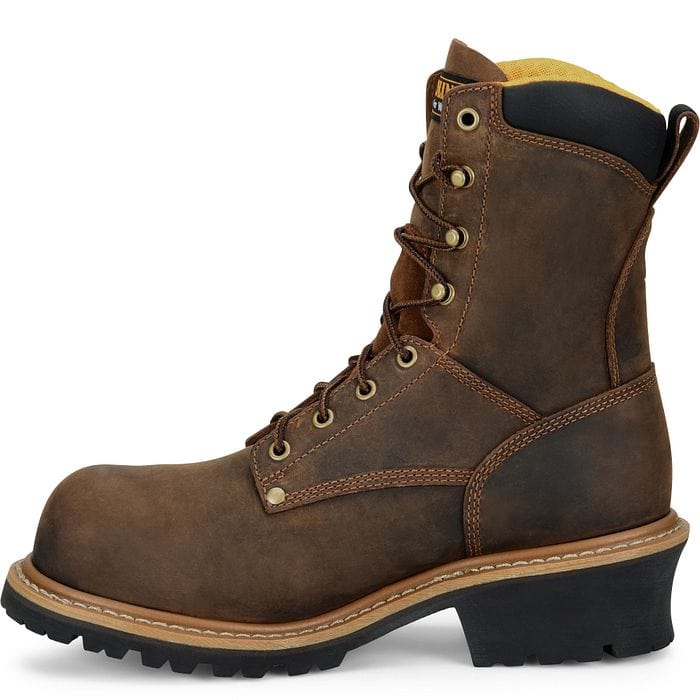 Carolina Men's Poplar Brown Composite Toe Logger Boots CA9853 - Image 3