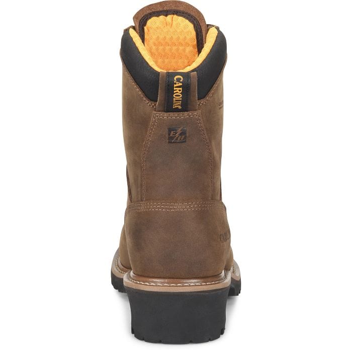 Carolina Men's Poplar Brown Waterproof Composite Toe Logger Boots CA9852 - Image 6