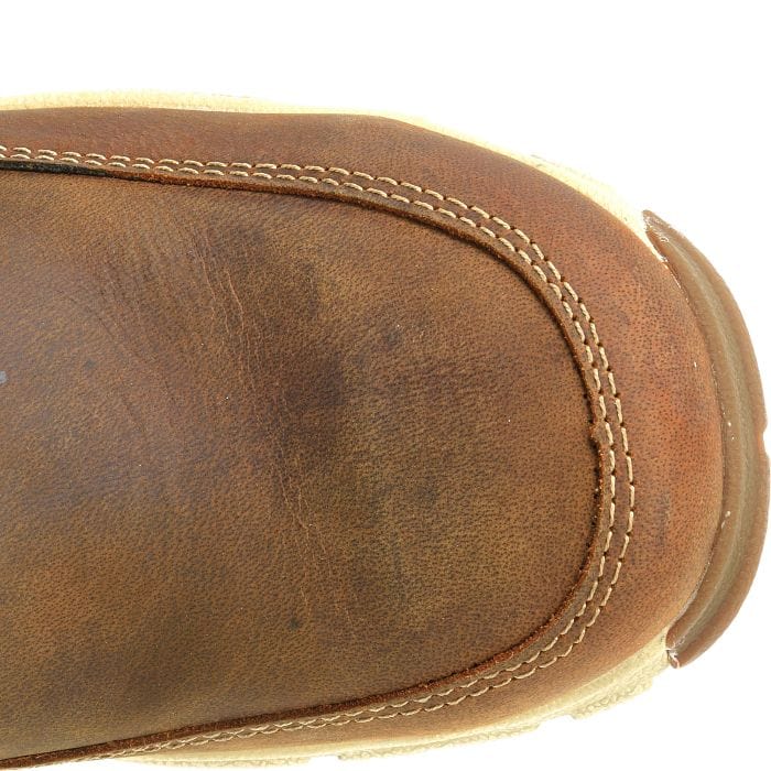 Carolina Men's S-117 Brown Aluminum Toe Slip On Shoes CA5572 - Image 4