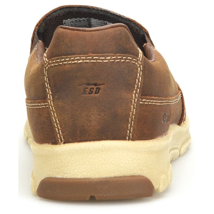 Carolina Men's S-117 Brown Aluminum Toe Slip On Shoes CA5572 - Image 6