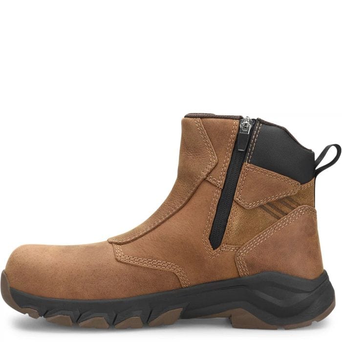 Carolina Men's Subframe Brown Side Zipper Waterproof Composite Toe Work Boots CA5550 - Image 3