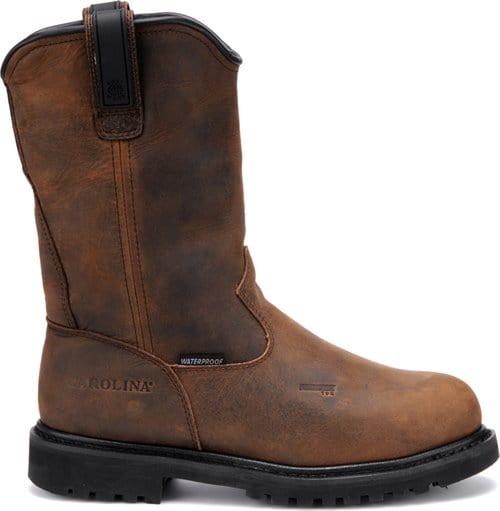 Carolina Men's Waterproof Aluminum Toe Internal MetGaurd Wellington Work Boots CA8533 - Image 2