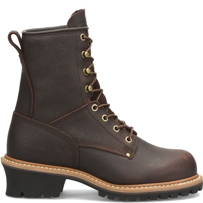 Carolina Women's Elm Dark Brown Round Toe Work Boots CA421 - Image 2