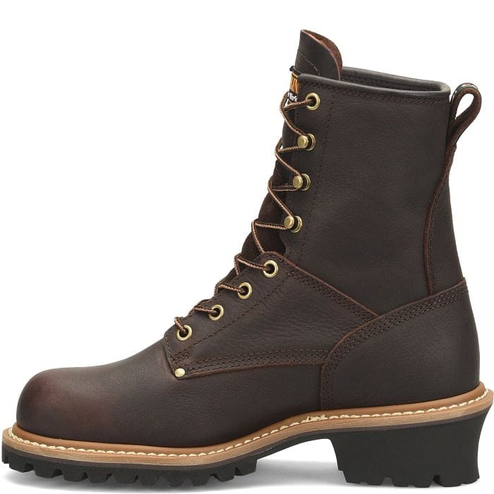Carolina Women's Elm Dark Brown Round Toe Work Boots CA421 - Image 3