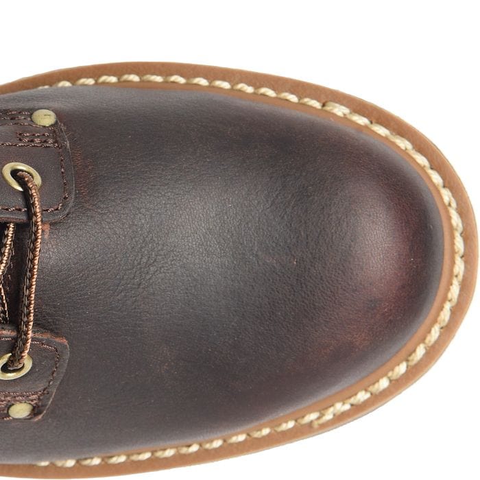 Carolina Women's Elm Dark Brown Round Toe Work Boots CA421 - Image 4