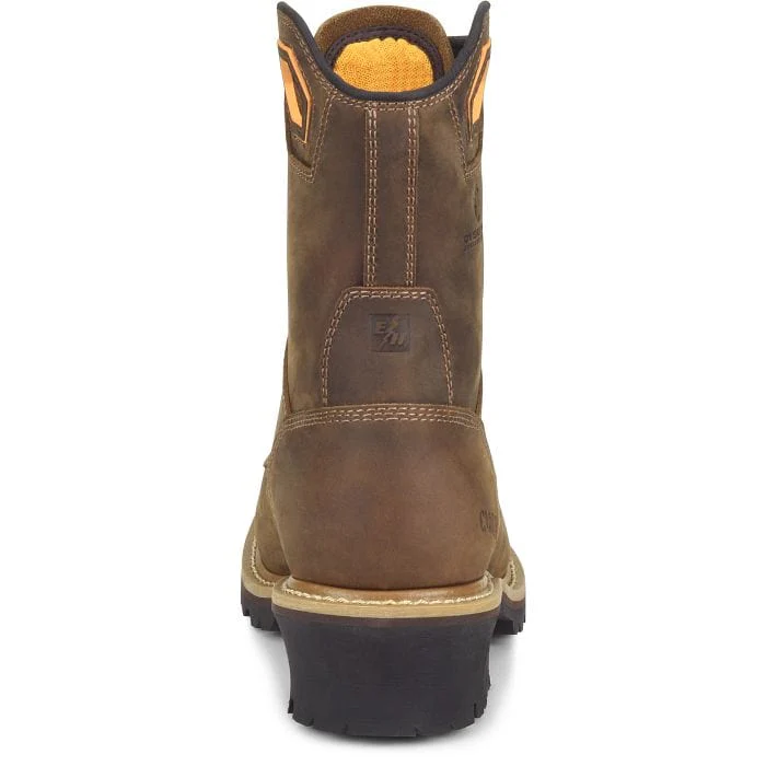 Carolina Men's Coppice Brown Waterproof Composite Toe Logger Boots CA9855 - Image 5
