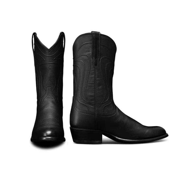 Tecovas Men's The Cartwright Midnight Black Cowboy Boots - Image 4