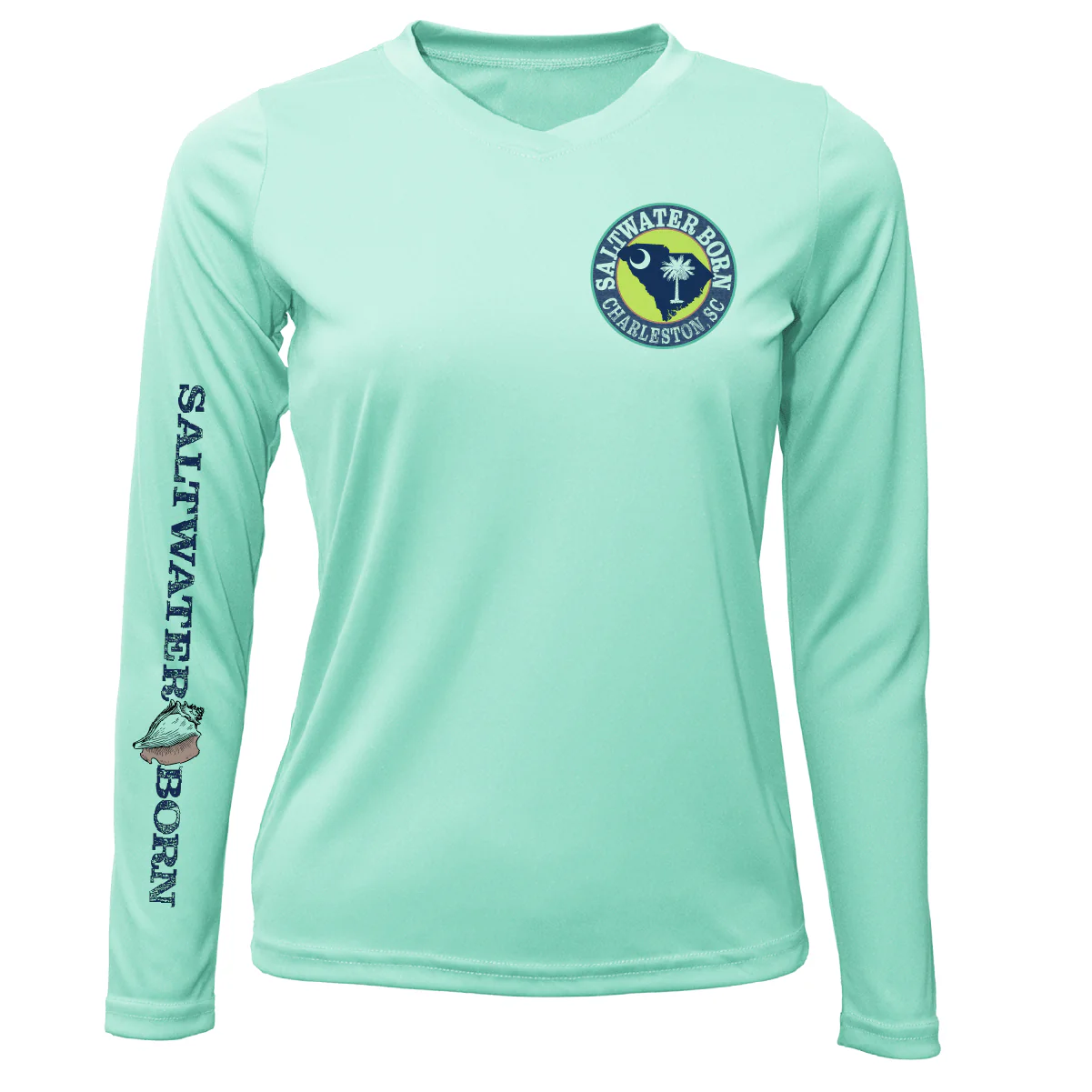 Charleston, SC Kraken Women's Long Sleeve UPF 50 + Dry-Fit Shirt - Image 6