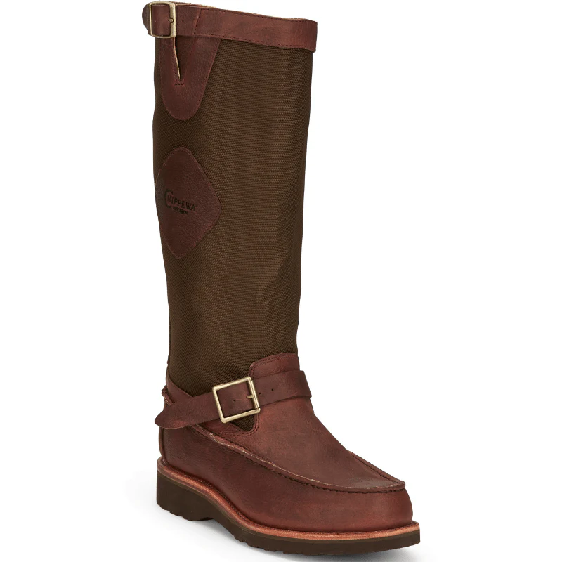 Chippewa Men's Cutter 17" Pull On Snake Moc Toe Work Boots 23923
