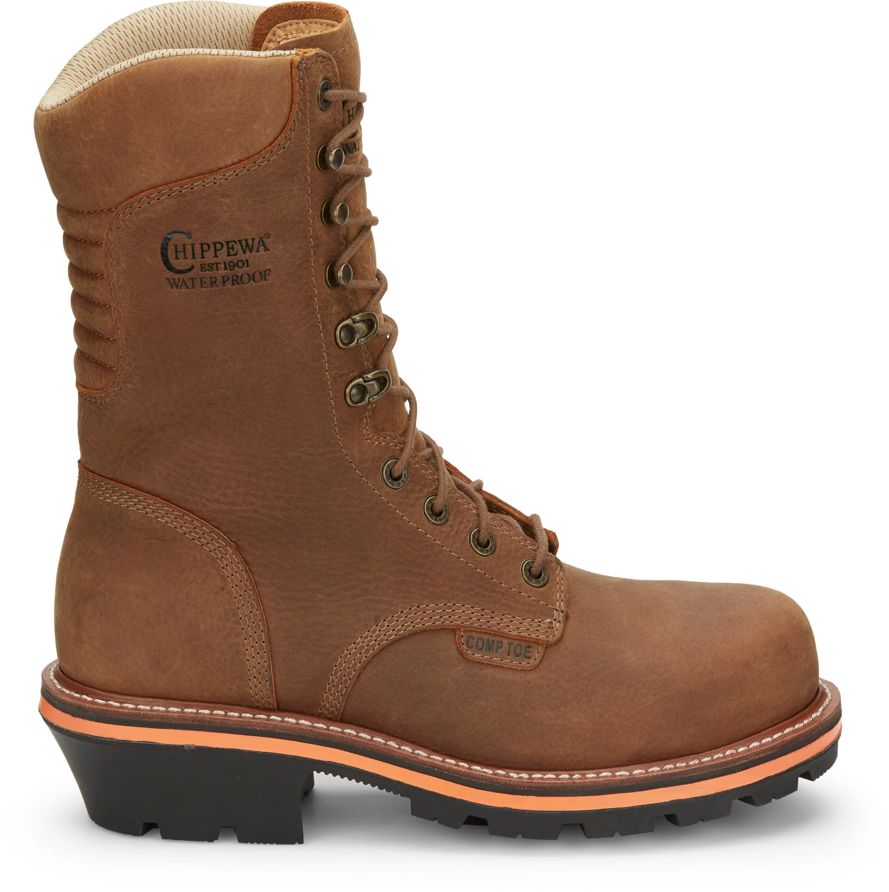 Chippewa Men's Thunderstruck 10" Nano Composite Toe Work Boots TH1030 - Image 3