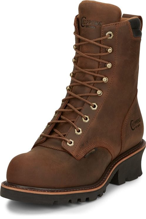 Chippewa Men's Valdor 8" Waterproof Composite Toe Logger Work Boots 73236 - Image 3