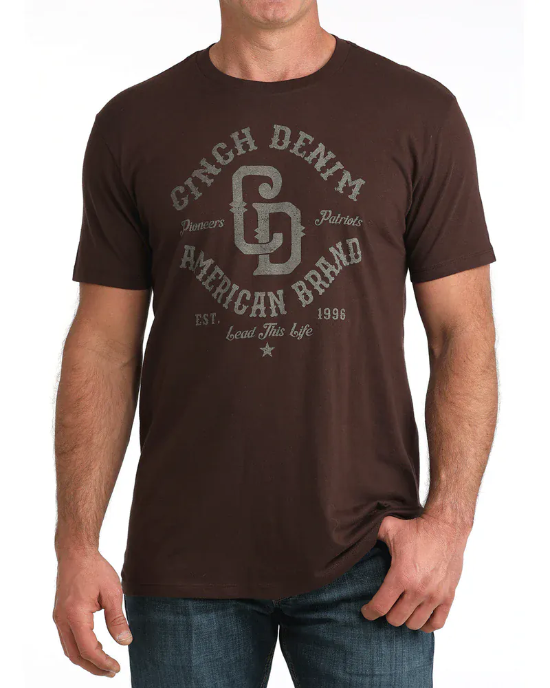 Cinch Men's Brown Graphic T-Shirt MTT1690716
