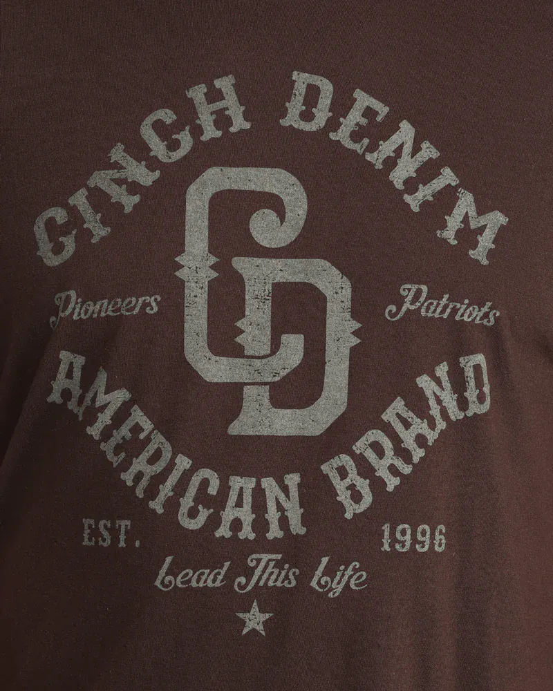 Cinch Men's Brown Graphic T-Shirt MTT1690716 - Image 3