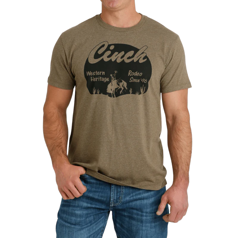 Cinch Men's Western Heritage Brown Short Sleeve Graphic T-Shirt MTT1690597