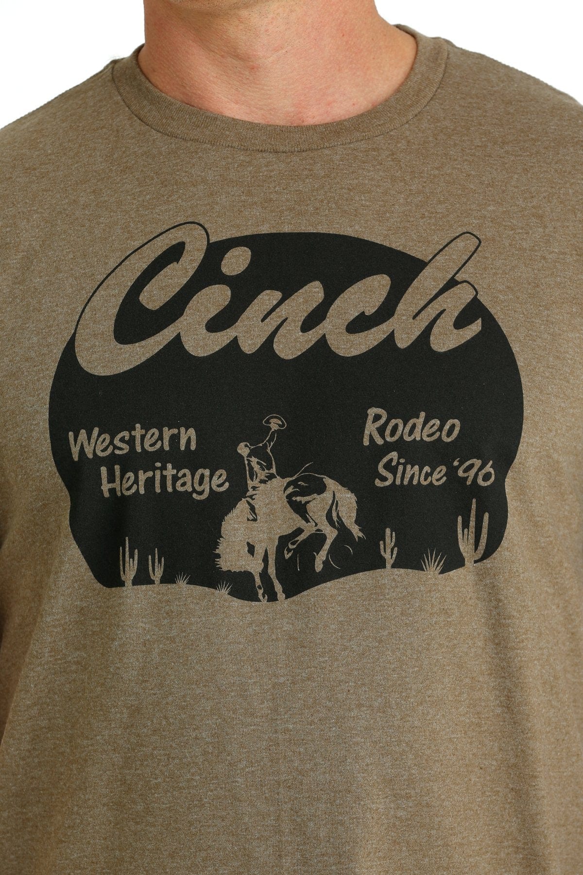 Cinch Men's Western Heritage Brown Short Sleeve Graphic T-Shirt MTT1690597 - Image 3