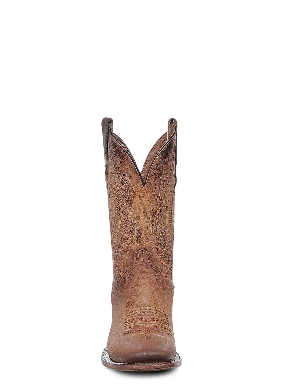 Circle G Men's Honey Embroidery Wide Square Toe Western Boots L6300 - Image 3