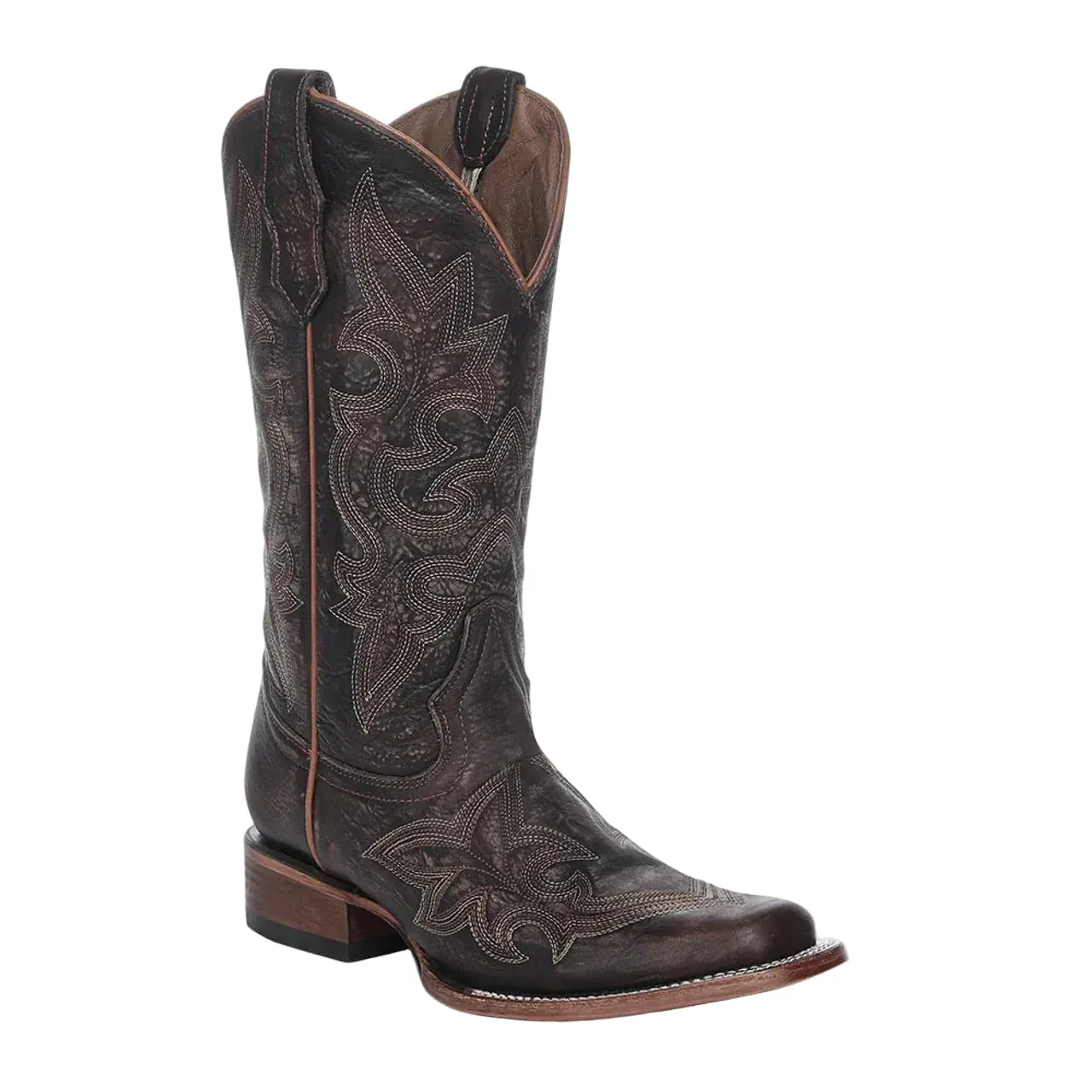 Circle G Women's Brown Embroidered Western Boots L8024