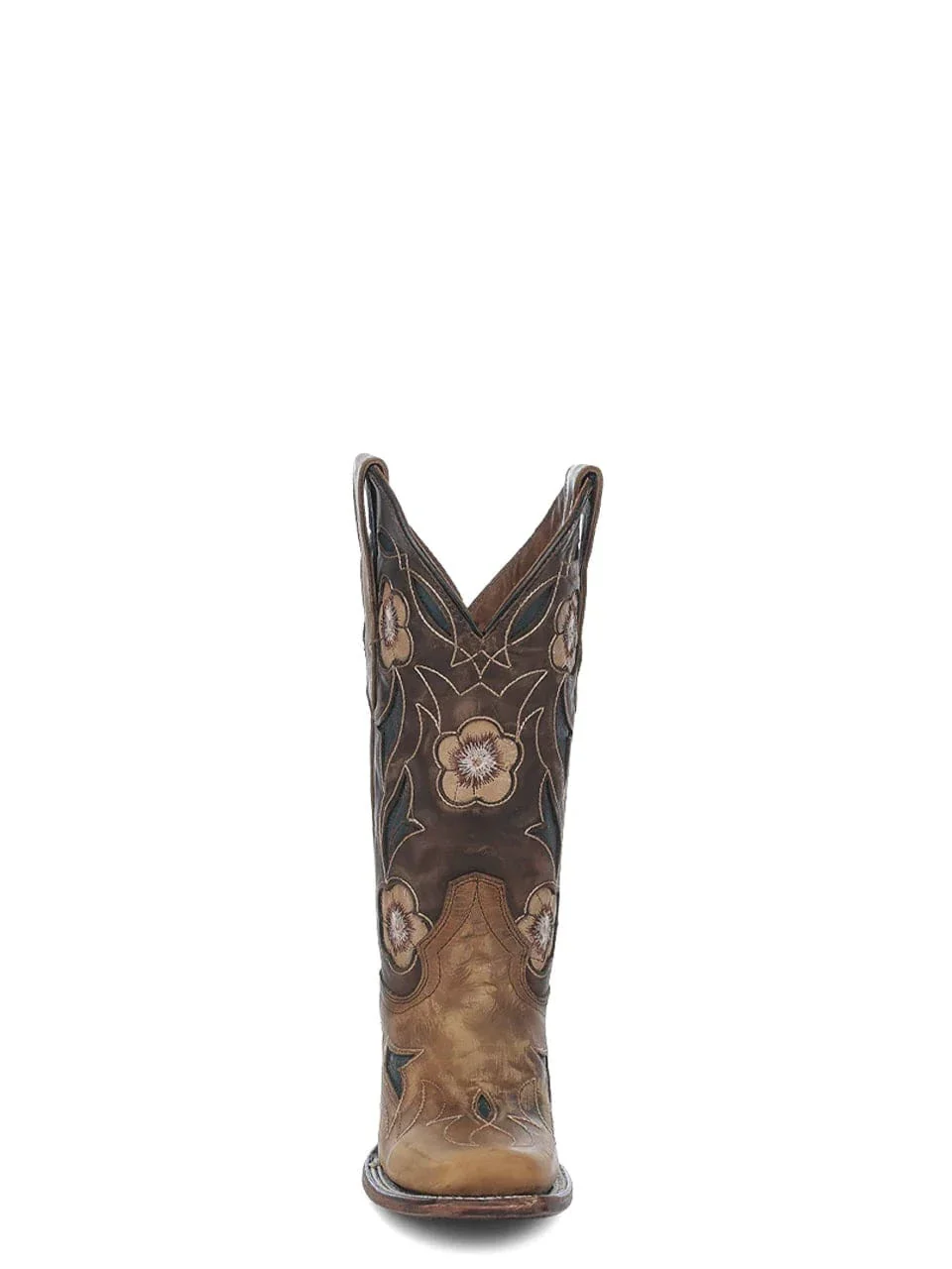Circle G Women's Floral Sand Embroidery & Inlay Western Boots L6236 - Image 3