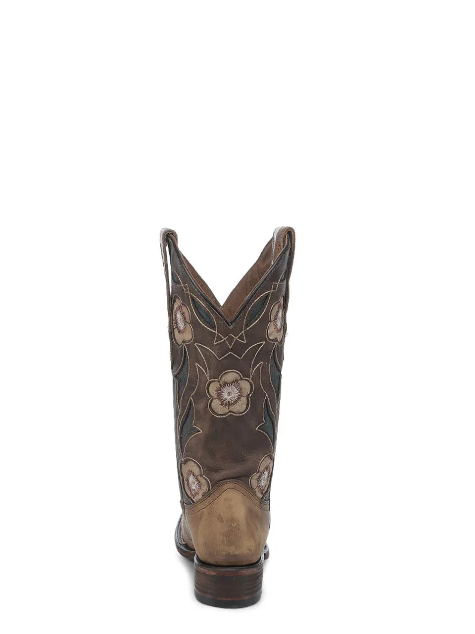 Circle G Women's Floral Sand Embroidery & Inlay Western Boots L6236 - Image 4
