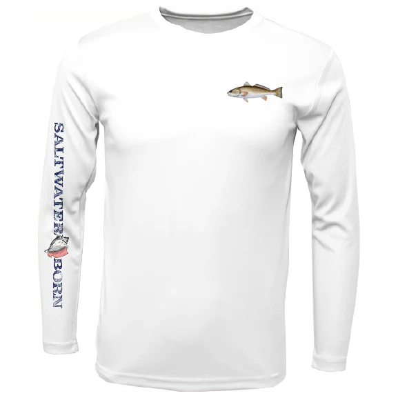 Clean Redfish Long Sleeve UPF 50+ Dry-Fit Shirt
