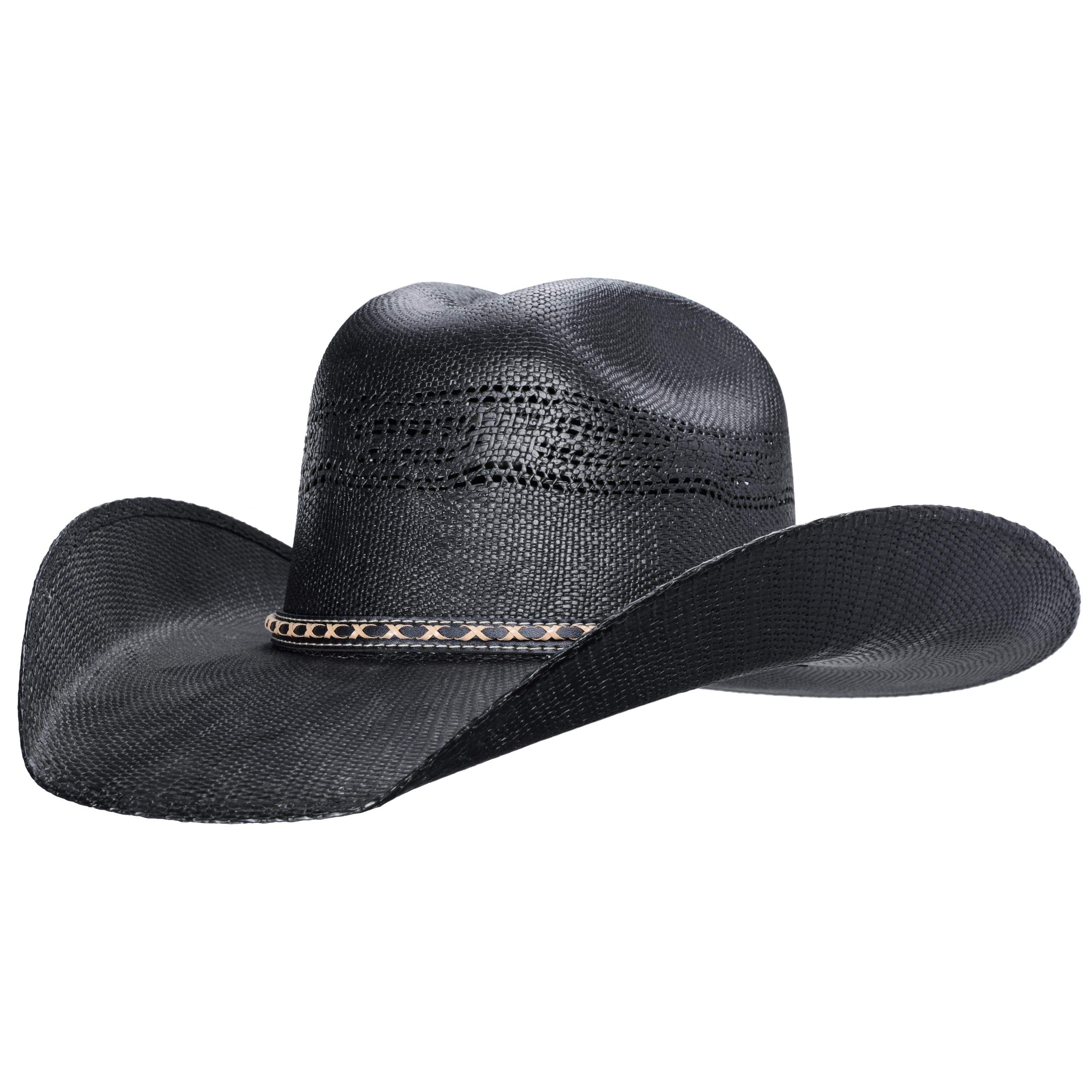 Gone Country Colt Black - Straw Bangora (Justin Series) Cowboy Hat