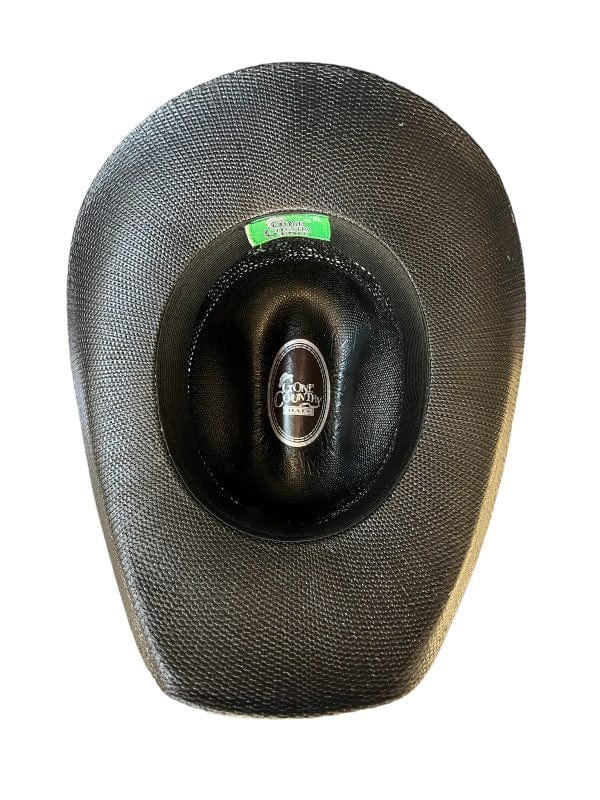 Gone Country Colt Black - Straw Bangora (Justin Series) Cowboy Hat - Image 2