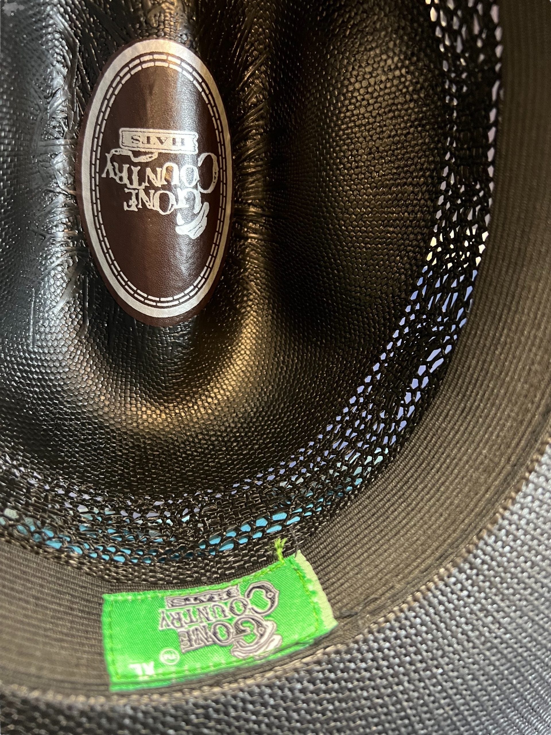 Gone Country Colt Black - Straw Bangora (Justin Series) Cowboy Hat - Image 3