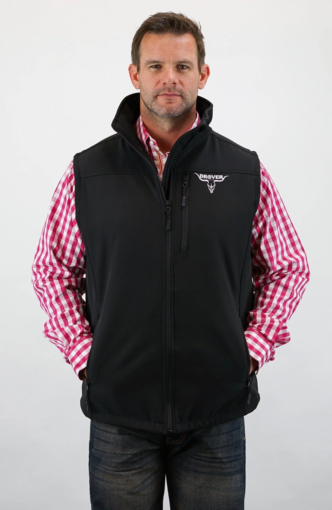 Concealed Carry Softshell Vest - With Concealed Carry Holster -Black - Image 3
