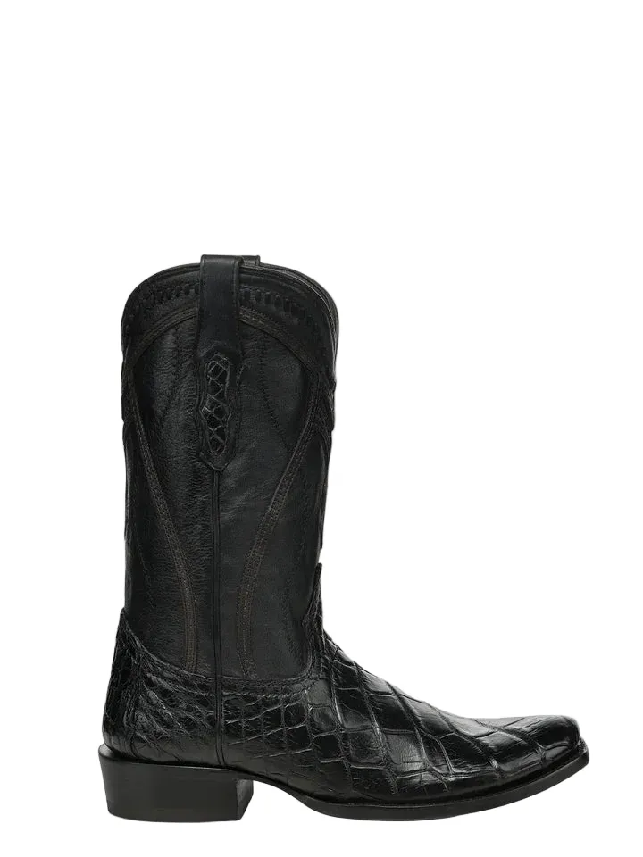Corral Men's Black Alligator Inlay Exotic Cowboy Boots A5104 - Image 2