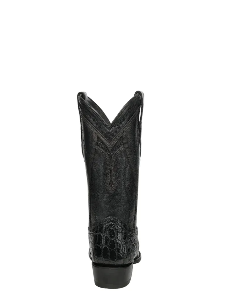 Corral Men's Black Alligator Inlay Exotic Cowboy Boots A5104 - Image 5