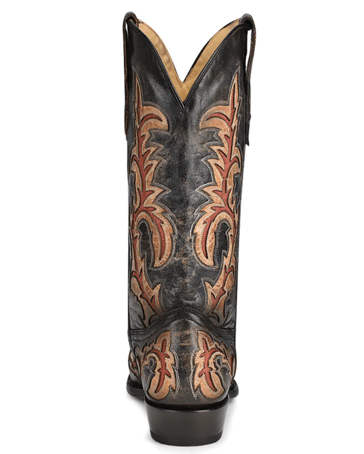 Corral Men's Black Inlay & Embroidery Western Boots C3883 - Image 4