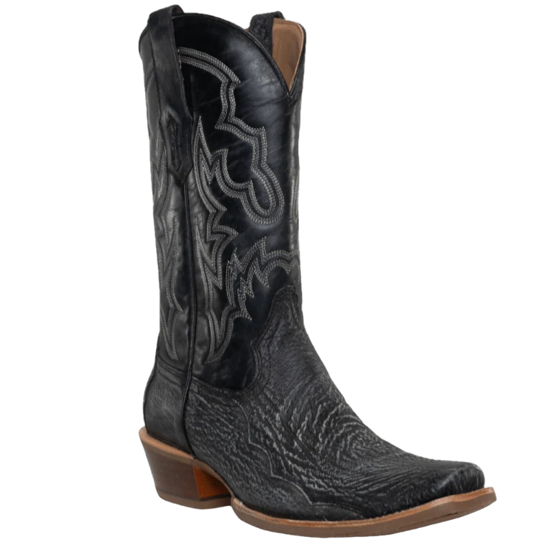 Corral Men's Black Shark Horseman Toe Western Boots A4420