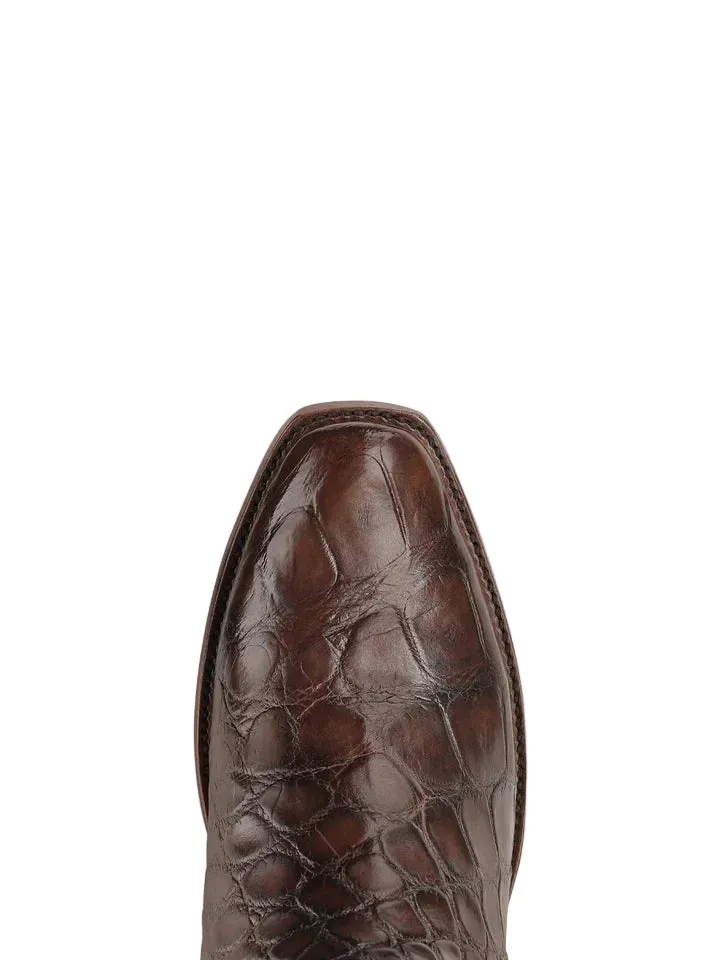 Corral Men's Honey Brown Alligator Inlay Exotic Cowboy Boots A5105 - Image 3