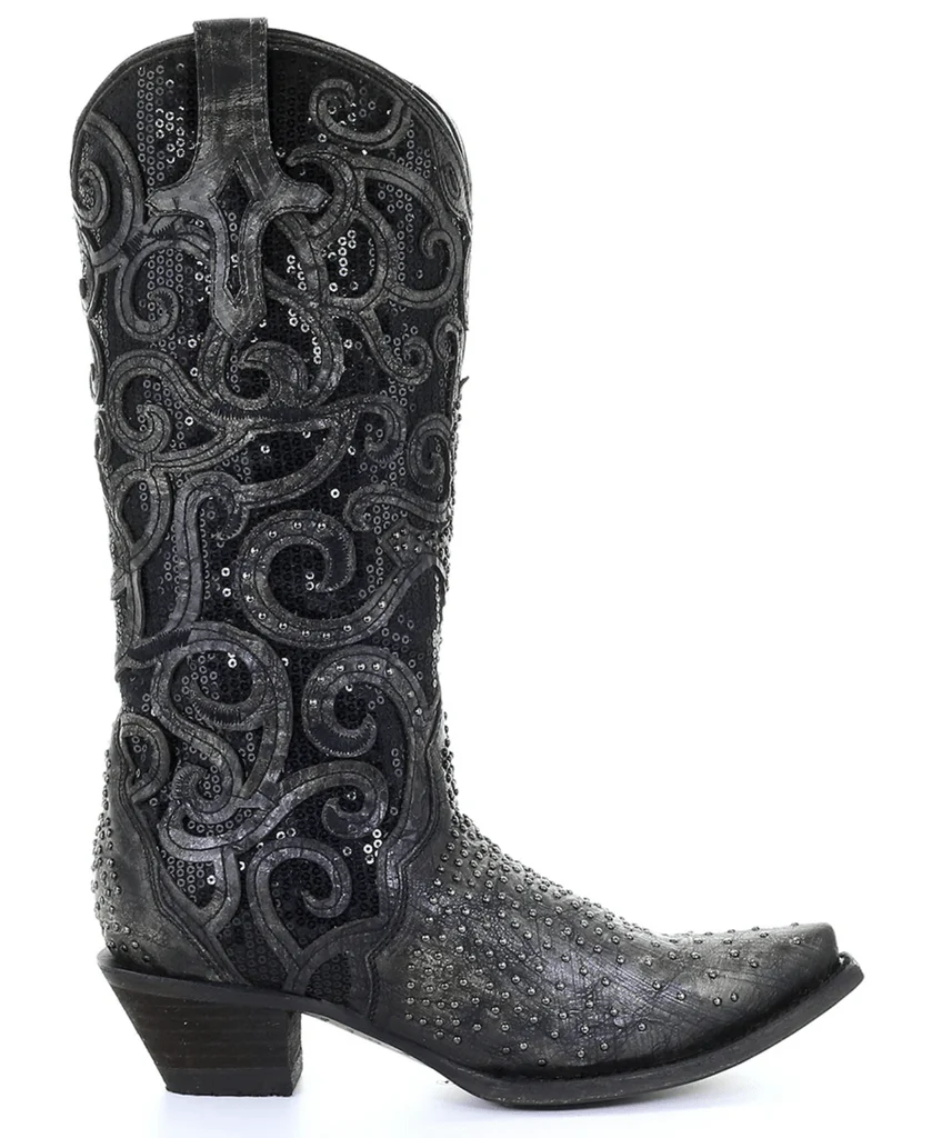 Corral Women's Black Studded Western Fashion Boots C3446 - Image 2
