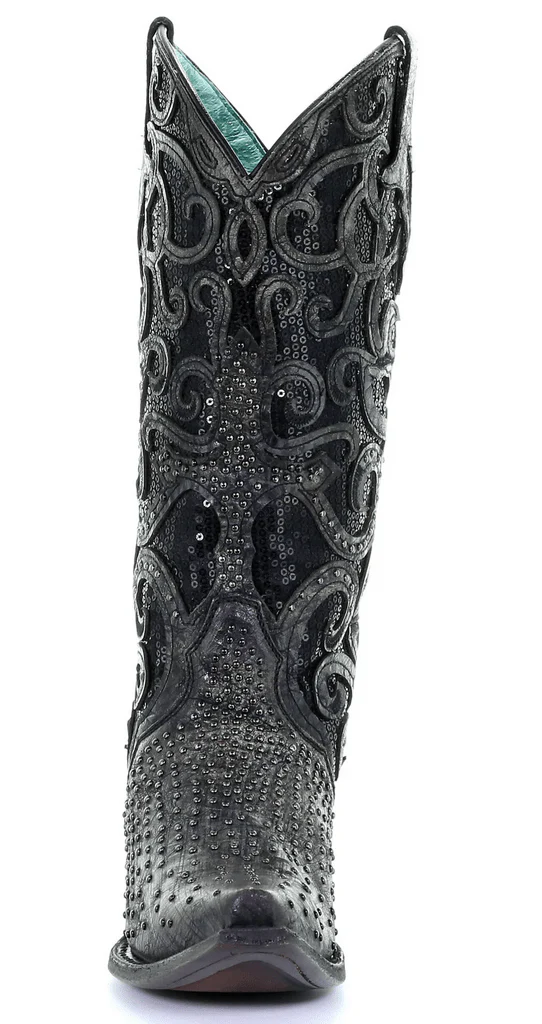 Corral Women's Black Studded Western Fashion Boots C3446 - Image 3