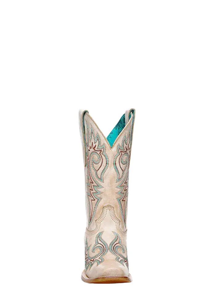 Corral Women's Bone Blue and Red Embroidered Western Boots Z5444 - Image 3