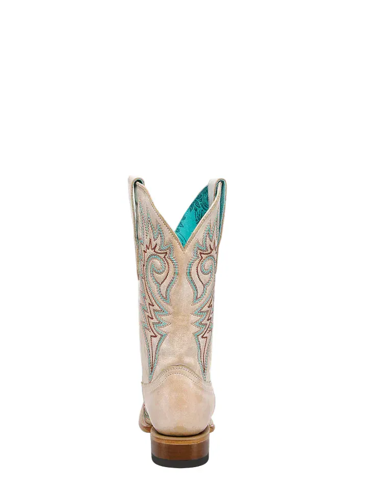 Corral Women's Bone Blue and Red Embroidered Western Boots Z5444 - Image 4