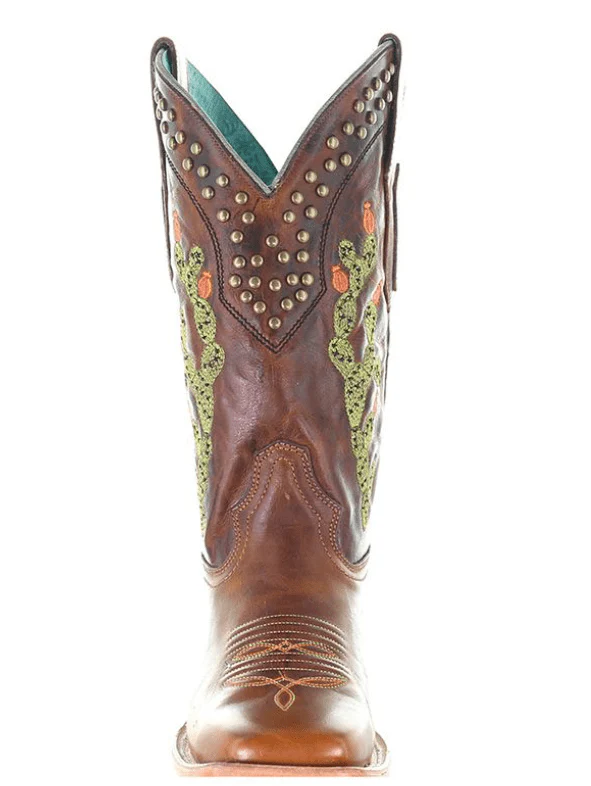 Corral Women's Brown Cactus Embroidered Boots A4060 - Image 3