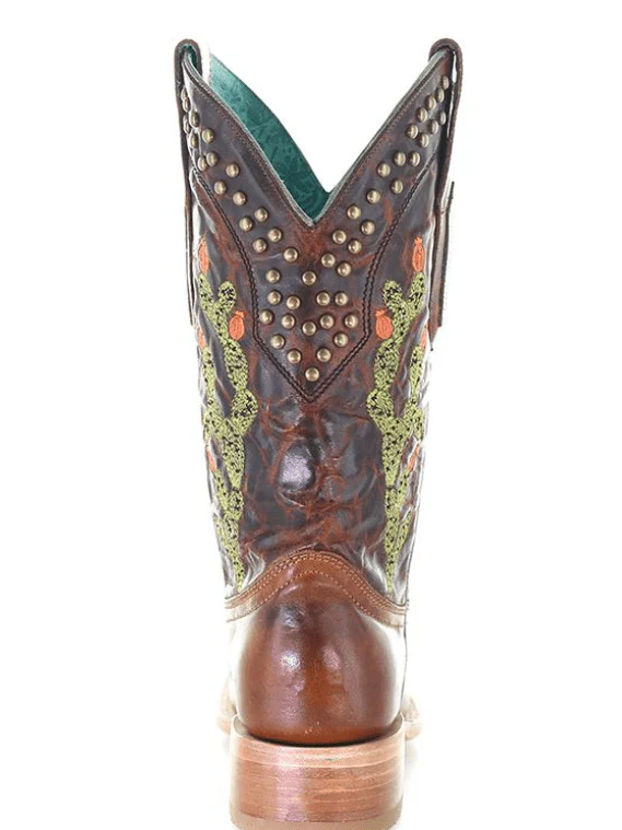 Corral Women's Brown Cactus Embroidered Boots A4060 - Image 4