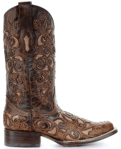 Corral Women's Embroidered Stud Inlay Western Fashion Boots A3326 - Image 2