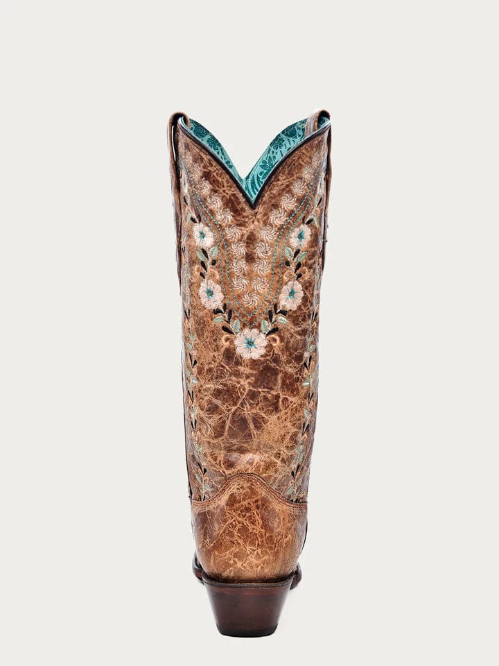 Corral Women's Glow Floral Embroidery Snip Toe Western Boots A4439 - Image 4