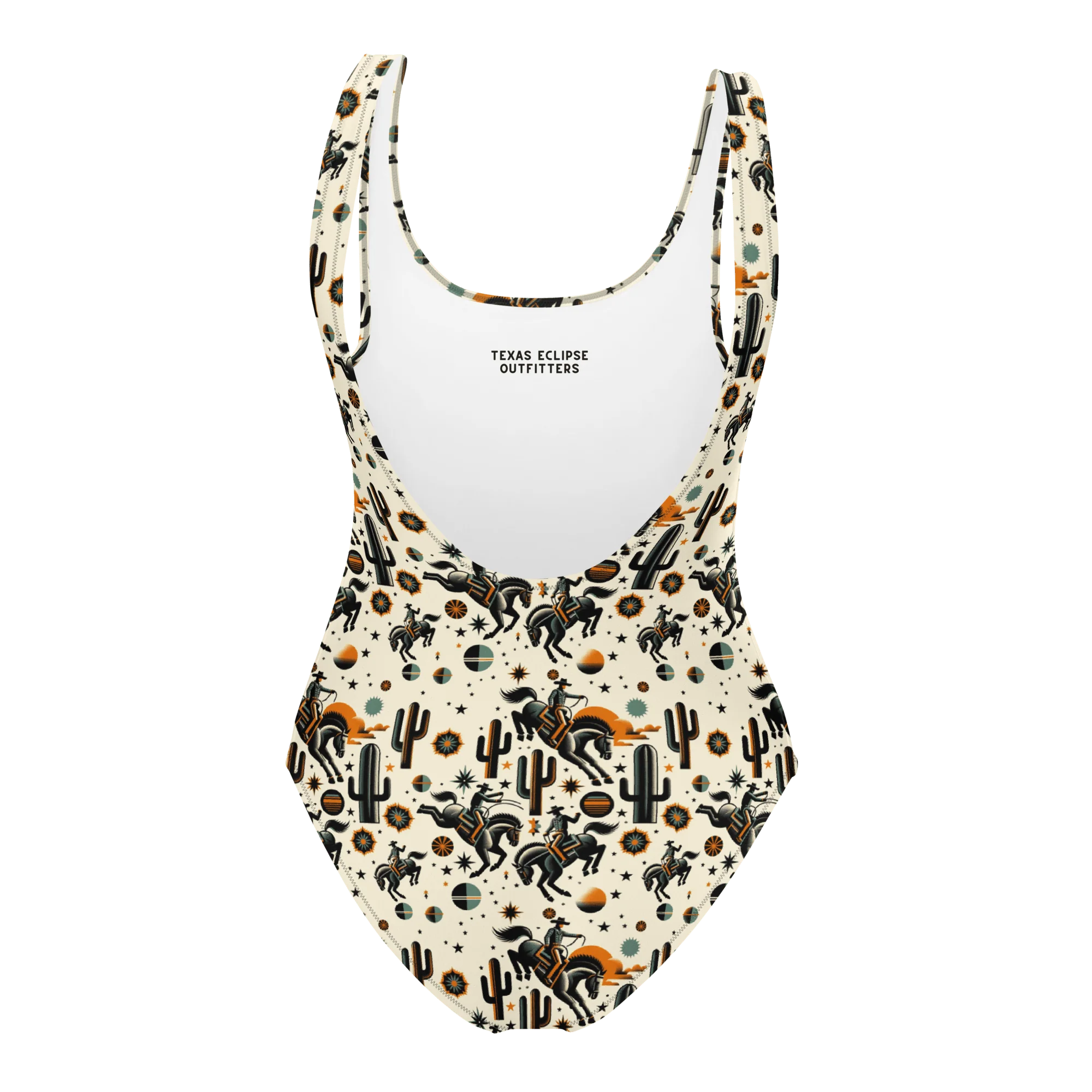 Cosmic Rodeo: Bucking Space Bronco One-Piece Swimsuit - Image 4