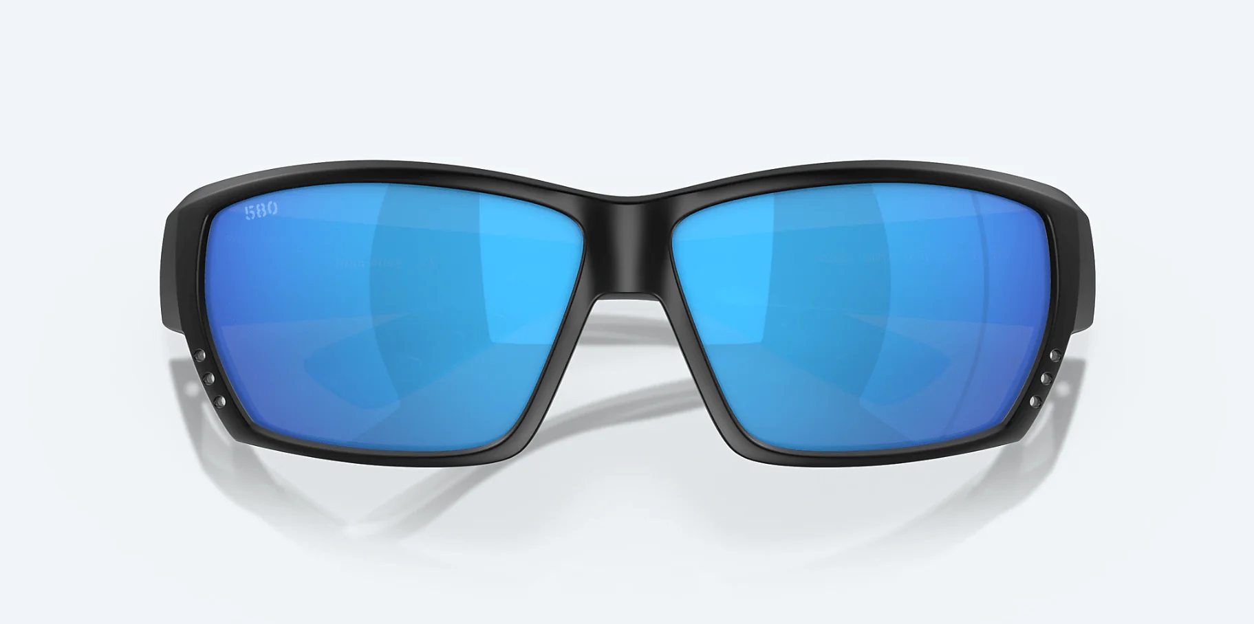 Cost Del Mar Tuna Alley Matte Black/Blue Mirror Sunglasses - Image 3