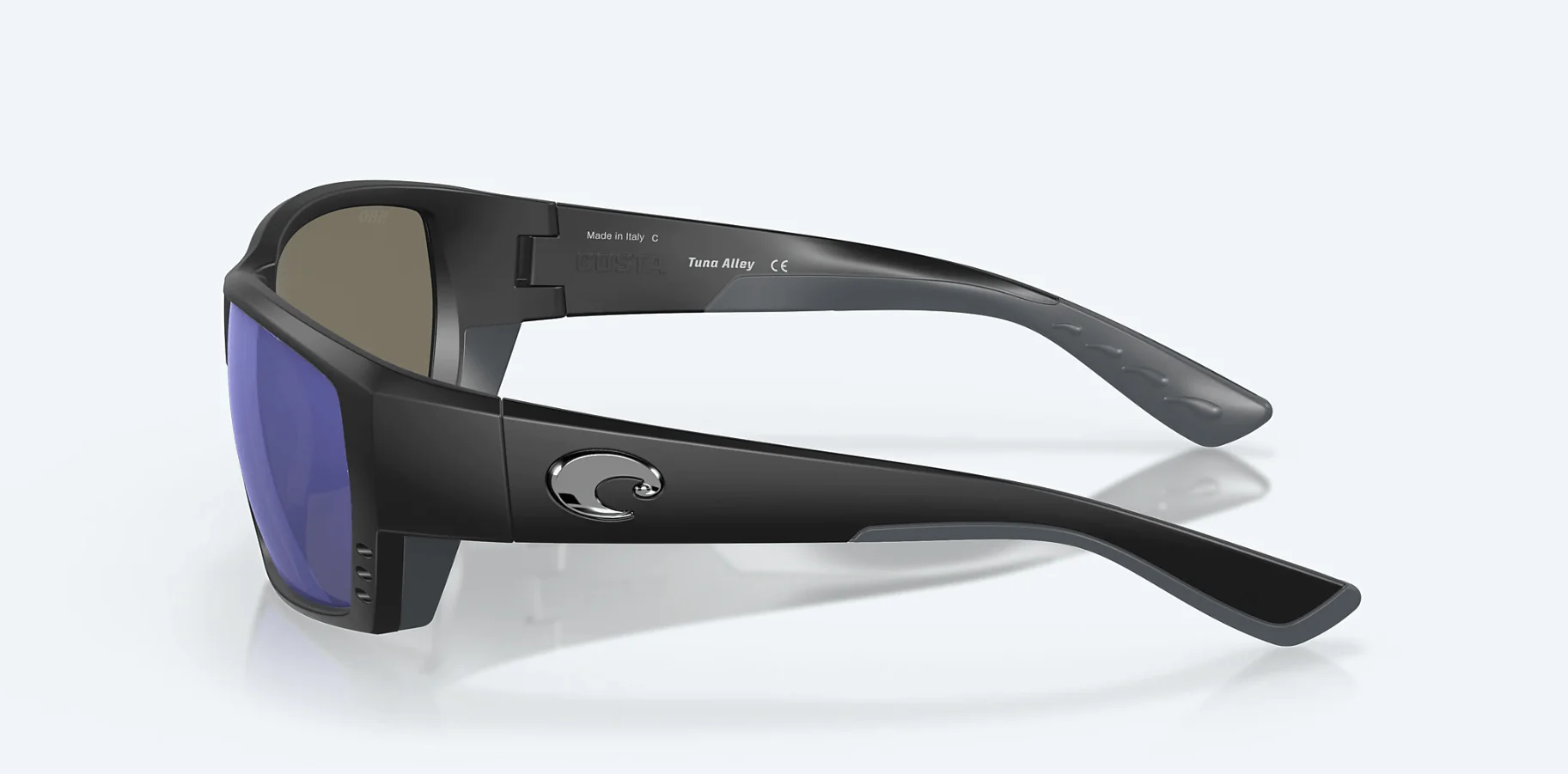 Cost Del Mar Tuna Alley Matte Black/Blue Mirror Sunglasses - Image 5